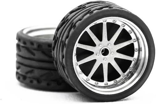 Carlomo - Llantas de aleación de clase N a escala 164, neumáticos de goma con ejes, kits de detalles (kit de 4 piezas1) piezas modificadas para