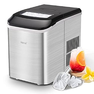 AMAZON - Ice Maker Machine Countertop WANAI Ice Making Machine Make 26.5lbs/24H 9 Ice Cubes Ready in 6-8 Minutes Include Ice Scoop & Basket for Home, Party, Office, Bar, RV