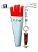 Produktbild F. DICK Gürtel mit Messerköcher (Köcher für 4 Messer und Riemen für Wetzstahl, Kunststoff, weiß), 32 cm
