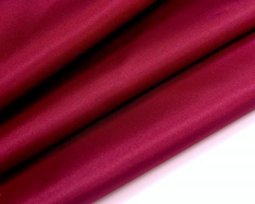 Biscaynebay Quality Fabric Shower Curtain Liners 72 Inch By 72 Inch, Burgundy Water Resistant Bathroom Curtains Rust Resistant Grommets & Weighted Bottom Hem Machine Washable #TOP7