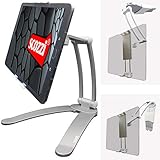 ▶▶【AUCH MIT SCHUTZHÜLLEN】Durch die flexiblen Klemmbacken, die bis zu 1,5cm dicke Geräte aufnehmen kann, können Geräte auch mit einer Schutzhülle verwendet werden.