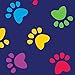 Duck Brand 283928 Printed Duct Tape, Colorful Paws, 1.88 Inches x 10 Yards, Single Roll