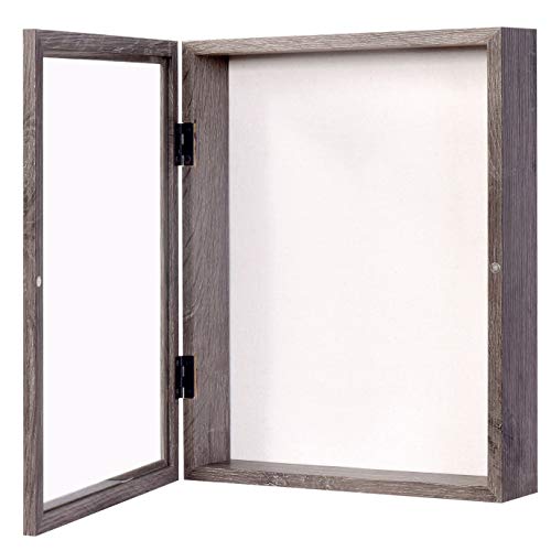 EDGEWOOD Front Opening Shadow Box Display Frame Case for Memorabilia, Pins, Awards, Medals, Tickets and Photos, 3 Inches Depth, 8×10 Inches - Thumbnail 2