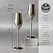 Sisterly Drinkware Stainless Steel Champagne Flutes Set of 2, 7.5 Ounces, Unbreakable Champagne Flutes for Mimosas, Prosecco and Champagne and for Travel, Camping, Pool, Picnics and Outdoor Events