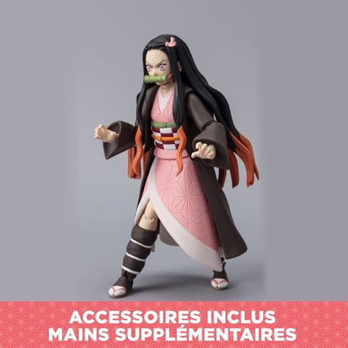 BANDAI - Ultimate Legends HD - Figurine d'action Demon Slayer 12 cm - Nezuko Kamado - Licence Officielle Demon Slayer - Figurine articulée Nezuko - Jouet Enfant 4 Ans et + - VE88966