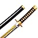 ZGLQ Demon Slayer Katana, Bamboo Japanese Anime Cosplay Swords, About 30 in,Tanjirou & Protagonist Katana for Cosplay Purpose, Original Animation Texture