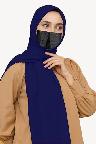 Image of Premium Georgette Hijab for Women, Lightweight and Breathable | 180x70 cm