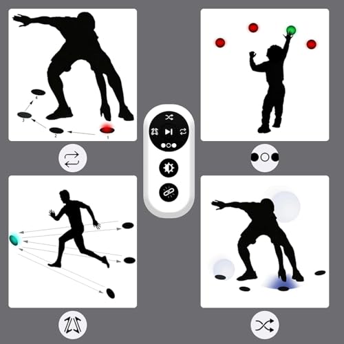 Télécommande multimode pour kit d'entraînement à la vitesse de réaction et exercices d'agilité