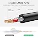 immagine 6UGREEN Cavo Adattatore 3,5mm a 2RCA Maschio Audio Stereo per Connessione tra Smartphone, MP3 Player, Tablet ad Altoparlante, Amplificatore, Dvd, Home Theater ECC, 2 Metri - Nero
