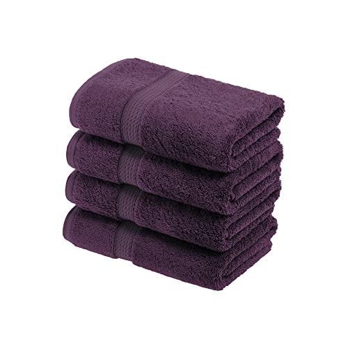 SUPERIOR 900 Madison TS Set, Hand Towel 4-Pack, Plum, 4 Count