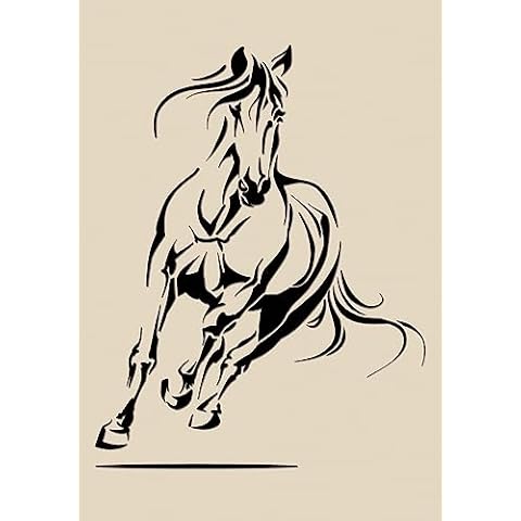 Large Horse Wall Art Stencil Template Cover