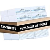 125 Patient Sign in Sheets, HIPAA Compliant, Peel Off Adhesive Labels Carbonless 3 Part Forms for Privacy in Doctor Medical Dental Office