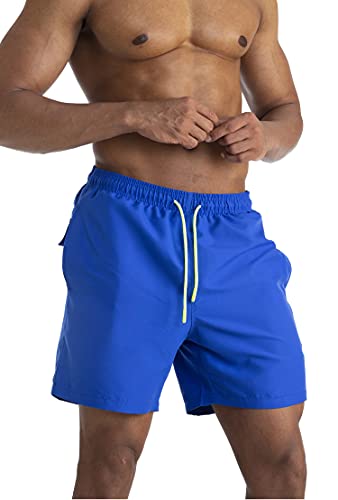 Aitlginven Men's Swim Trunks Swimwear Sports Shorts With Pockets Royal Blue Xl #TOP2