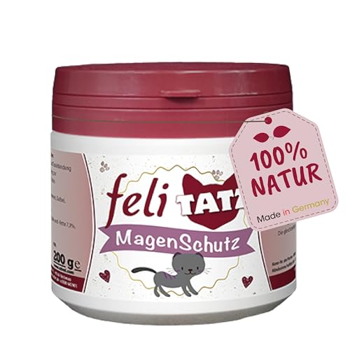 feliTATZ Magenschutz für Katzen, 200g – Säure-Basen-Gleichgewicht, Magensäurebindung