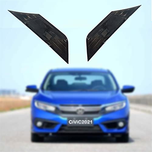 Autojoy Club Jdm Smoked Lens White Full Led Bulb Front Side Marker Light Compatible With 2016-2021 10Th Gen Honda Civic Sedan Coupe Hatchback, Powered By 90-Smd Led, Replace Oem Sidemarker Lamps #TOP7