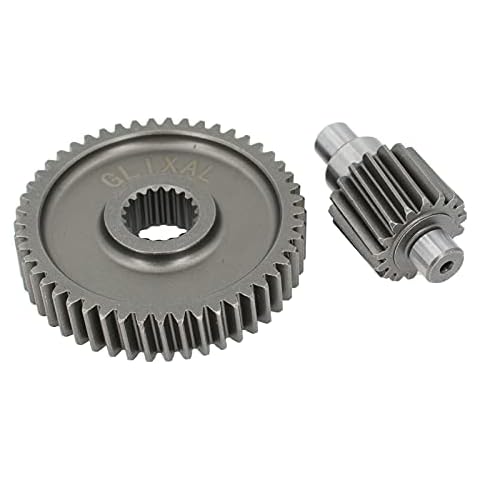 Glixal High Performance GY6 49cc 50cc Chinese Scooter Racing Final Drive Gear Set 139QMB 1P39QMB Moped ATV Go Kart (17T/49T) Cover