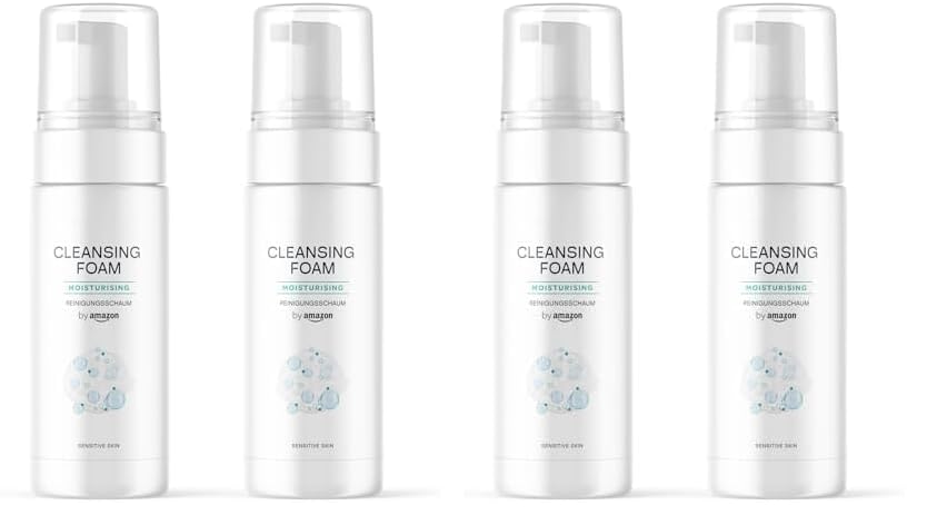 by Amazon Espuma limpiadora para la cara, 2 x 200 ml (Paquete de 2)