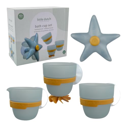 Jouet de bain mural Little Dutch bleu pour amuser les enfants dans l'eau