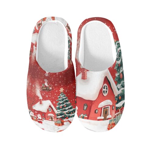 Pantoufles de Père Noël en coton, le cadeau d'hiver idéal