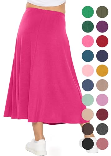 Image of STRETCH IS COMFORT Girls Skirts Flowy A Line Knee Length and Ankle Length | Elastic Waist, Kids School Skirt, Girls Maxi Skirt, Black Skirt For Girls, Faldas Para Ninas, Girls Long Skirt, Long skirts