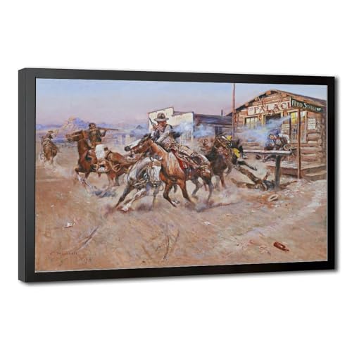 Toile tendue Fumée de A.45 Charles Marion Russell pour rompre la monotonie des murs nus