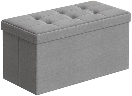 SONGMICS MAZIE Collection - Storage Ottoman Bench, 76 cm Folding ...