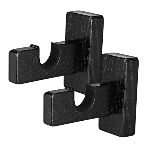 KOMBIUDA Wooden Hockey Stick Organizer Wall Mount Hockey Stick Rack Drying Feature