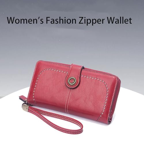 Civilizek/Beyonddraw Women's Fashion Zipper Wallet, Large Capacity Long Wallet for Women, Durable Large Womens wallet, Suitable for all occasions (Light blue)2