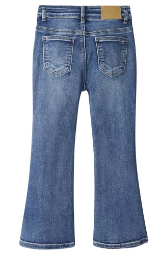 Jeans pour filles pantalon en denim extensible micro évasé taille 18M-14T