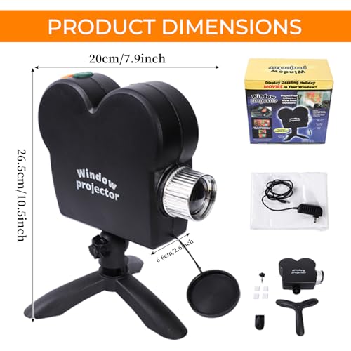 Whzqdd WHZQDD-001 Halloween Christmas Window Projector, Christmas Projector With A Tripod Holiday Projector Light thumb #4