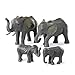 Terra by Battat – African Elephant Family – Miniature Elephant Animal Toys for Kids 3-Years-Old & Up (4 Pc)