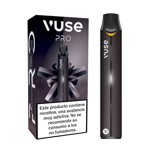 VUSE Pro Solo Vaper recargable Sin Nicotina, Recargas desechables no incluidas, cigarrillo electrónico reutilizable compatible con recargas de ePod2, vapeador Negro