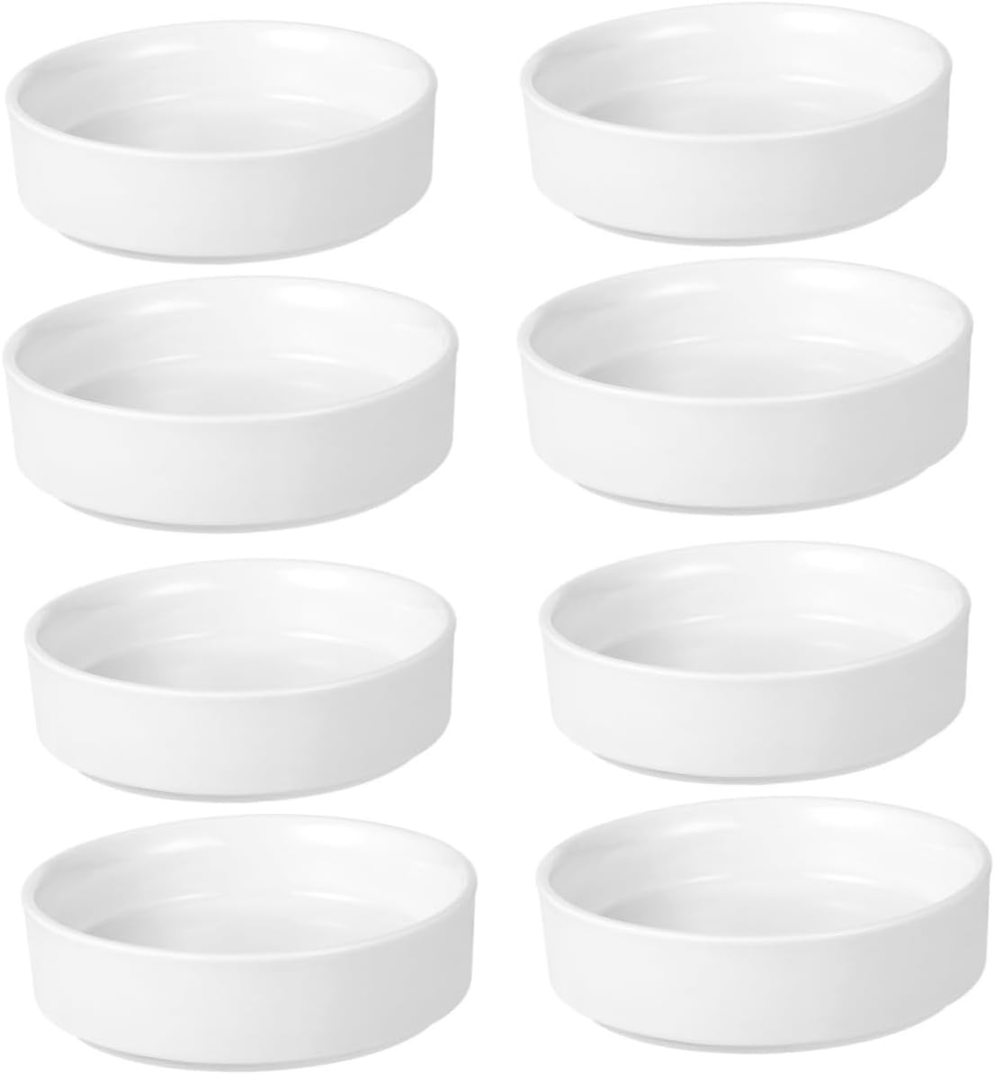 Milisten 8pcs Ceramic Plant Saucers Durable Round Trays for Indoor Plants Drip Trays to Keep Floors Clean Multi-use Design for Flower Pots for Home Gardening