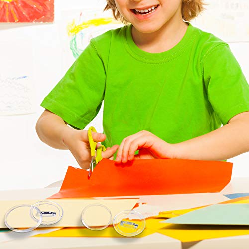 50 Pack Acrylic Button Pins Badge Clear Pins Buttons Badges Kit For Christmas Craft Supplies, Diy Badges (1.8 Inch) #TOP5