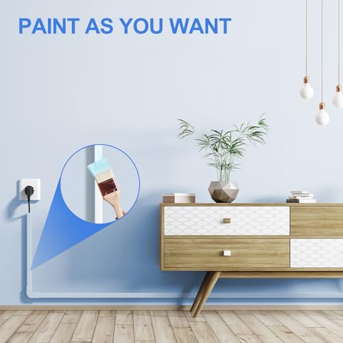 image for Yecaye Cord Hider, One-Cord Cable Concealer, Cord Covers for Wires on 