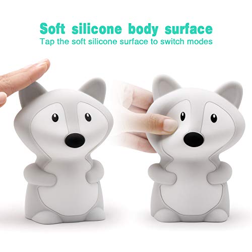 Miniatura 3 de Glinrui Fox - Lámpara De Noche Con Luces Nocturnas, Luz De Dormitorio Para Niños, Lámparas De Guardería De Bebé, Resistente A La Rotura, Cuidado De Los Ojos, Brillo Ajustable, Color Y Ajuste De Tiempo