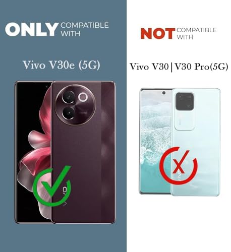 Image of Jkobi Back Cover Case for Vivo V30e (Dual PU Leather Stitch | Professional Minimalist | Soft and Flexible)