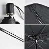 mikenzo Car Sun Shade Windshield Cover, Umbrella Windshield Sun Shade for Car Front Window，Sun Protection & Heat Insulation Foldable Sun Shade，Full Cover Sun Shade for Most Vehicles