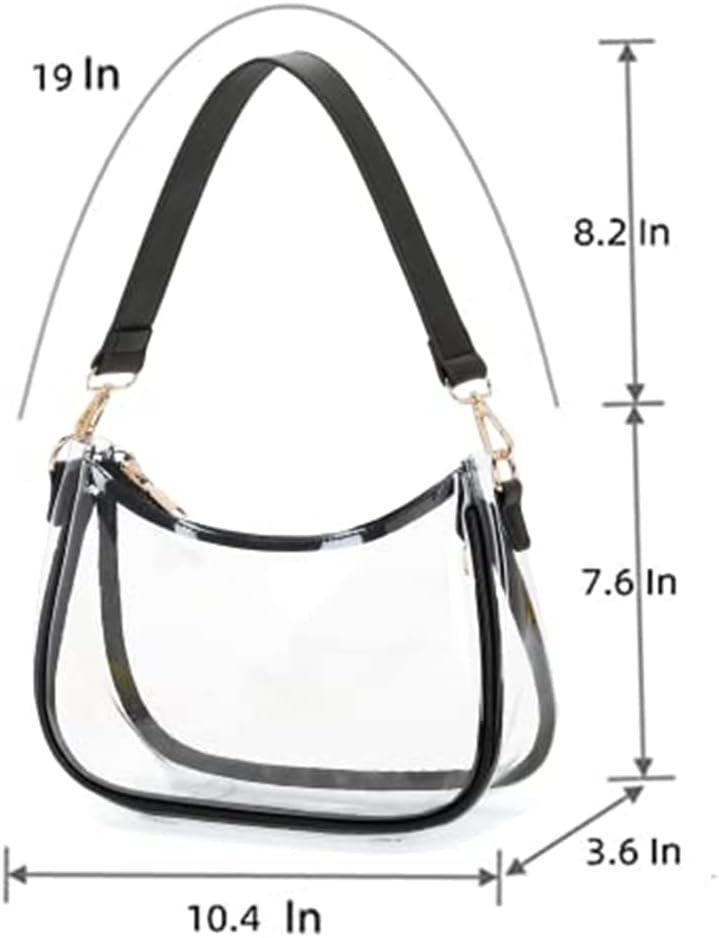 Shoulder Bags for Women, Cute Hobo Tote Handbag Mini Clutch Purse with Zipper Closure - Image 4