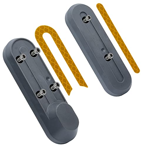 M365Lyon - 2 cubiertas de plástico para rueda delantera con pegatinas naranjas para patinete Xiaomi Essential 1S y Pro2 Cover