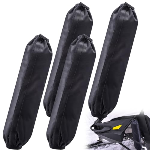Vincreem 2 Pair (4 Pcs) Universal Shock Covers 350mm Snowmobile Accessories ATV Shock Covers Suspension Protector Absorber Protection Protective Cloth Universal For Motorcycle ATV Quad Scooter
