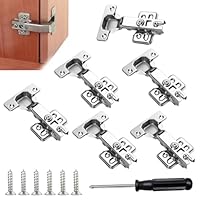 Scharniere für Schranktüren,6 Schrankscharnier,Topfscharnier,Möbelscharniere,Möbel Scharnier,Soft Close Hydraulisch Scharniere,35mm Topfscharnier,Full Overlay,Leise Hydraulisch,für Küchenschranktüren