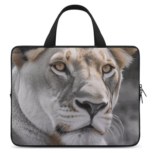 Housse de protection pour ordinateur portable 13 Lioness au café ou en espace de coworking