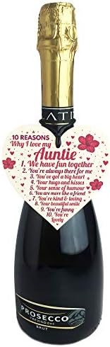 RED OCEAN Reasons Why I Love My Auntie Gifts Heart Auntie Birthday Card Thank You Plaque