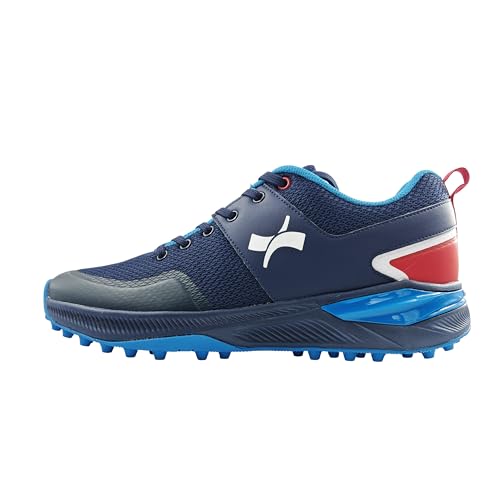 Image of Rise V2 Cricket Shoes for Men, Lightweight Breathable Mesh, Rubber Studded Outsole and TPU Heel Support