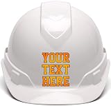 Custom Hard Hats - Personalized Logo - Cap Style 4 Point Ratchet Suspension