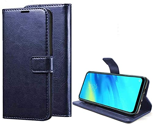 Image of Flip Cover for Gionee Max /Gionee F11 Flip Case | Magnetic Closure | Shock Proof Wallet Flip Cover |Shining Blue (Please Check Your Phone Model Before Buying