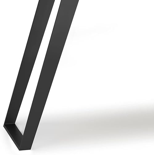 Miniatura 86 de SIMPLIHOME Lowry - Mesa auxiliar cuadrada de madera de acacia maciza y metal, de 22 pulgadas de ancho, moderna, industrial en marrón envejecido café