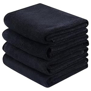 Miss Good 4 Pack Microfiber Gym Towel, Sports Sweat Towel for Men Women, 35cm x75cm Fast Drying & Absorbent Towels for Yoga, Travel, Gym Fitness, Camping and Bathing