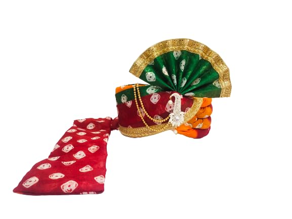 Traditional Handstitch Ready to Wear Safa (Pheta/Pagdi/Turban) for Wedding and Traditional Function Use It [Size - Free Adjustable System]-image-40